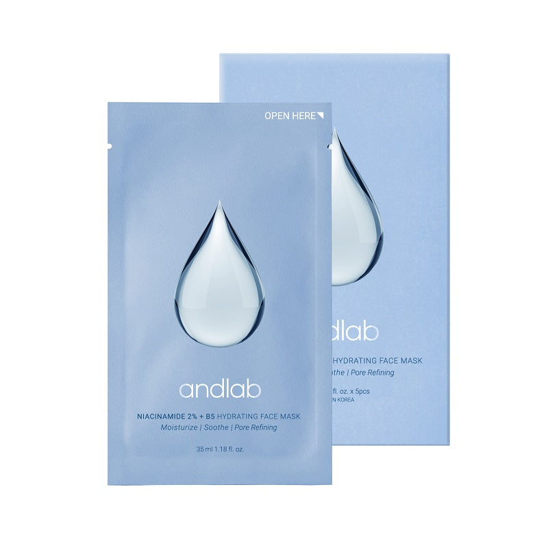 Andlab Niacinamide 2%+B5 Hydrating Face Mask 35ML X 5PCS