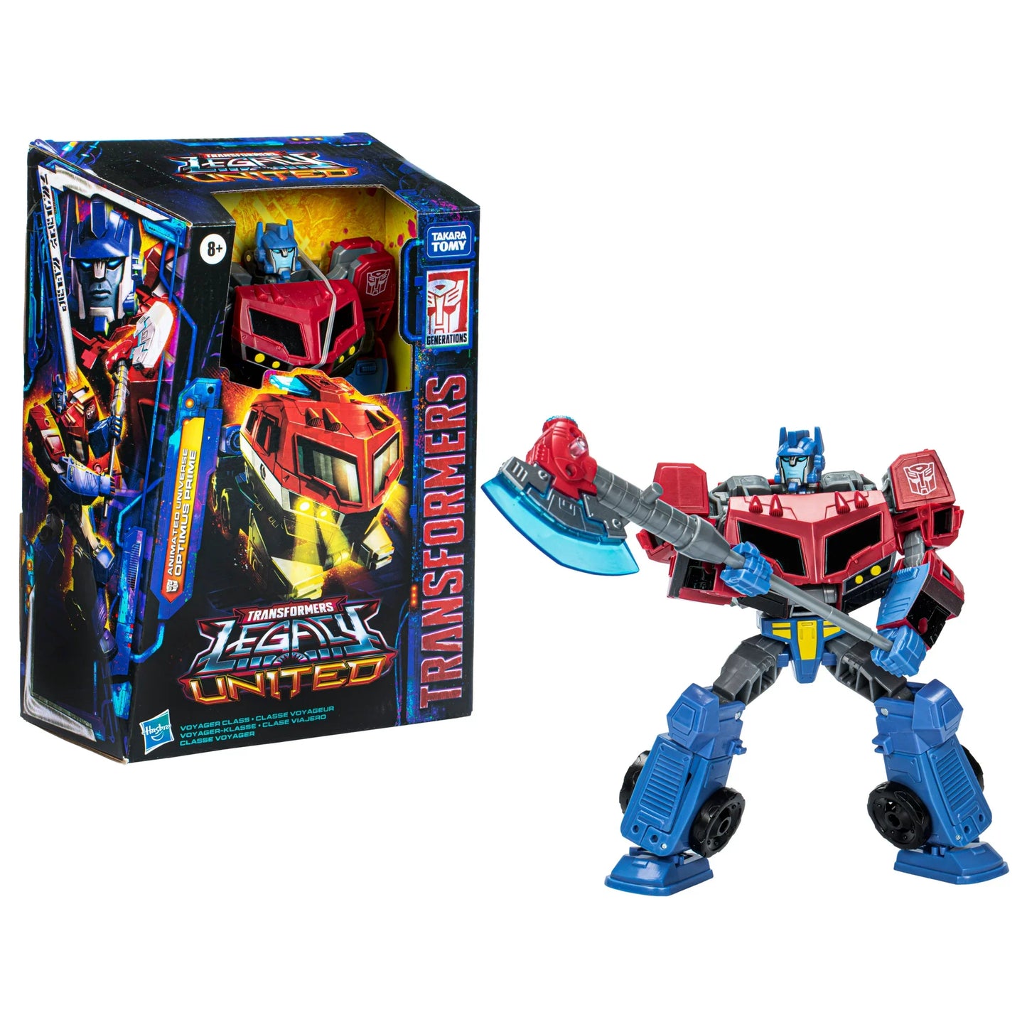 Transformers: Legacy United - Voyager Class Animated Universe Optimus Prime Action Figure (F8542) LOW STOCK