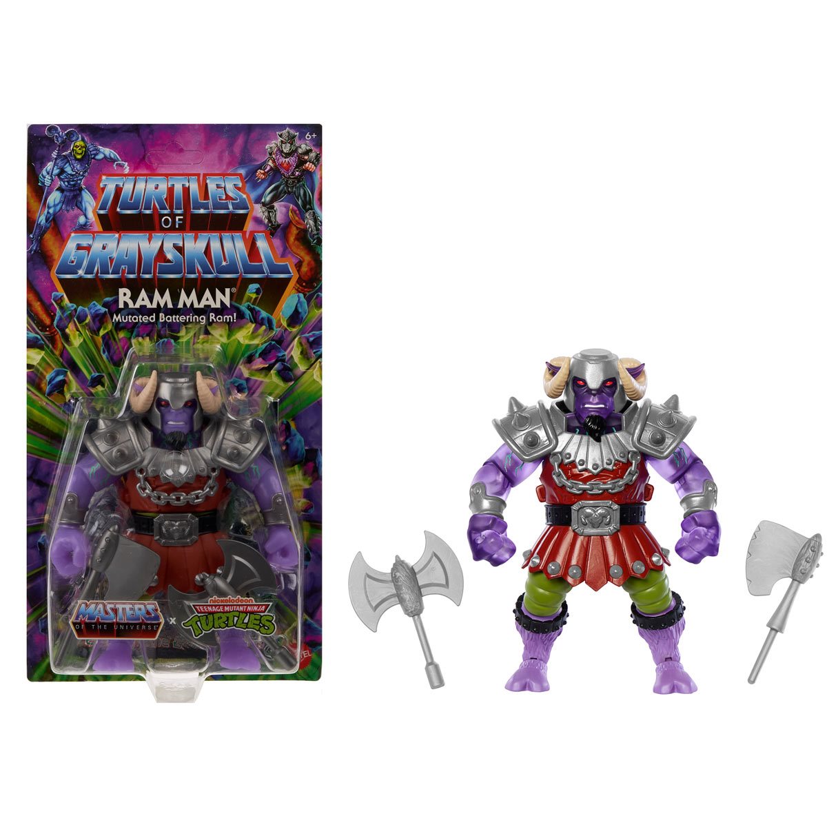 Turtles of Grayskull (MotU v TMNT) - Ram Man Action Figure (HTH09)