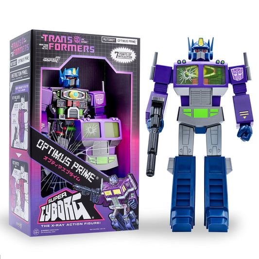 Super7 Super Cyborg - Transformers - Optimus Prime (Shattered Glass) Action Figure (981743) LOW STOCK