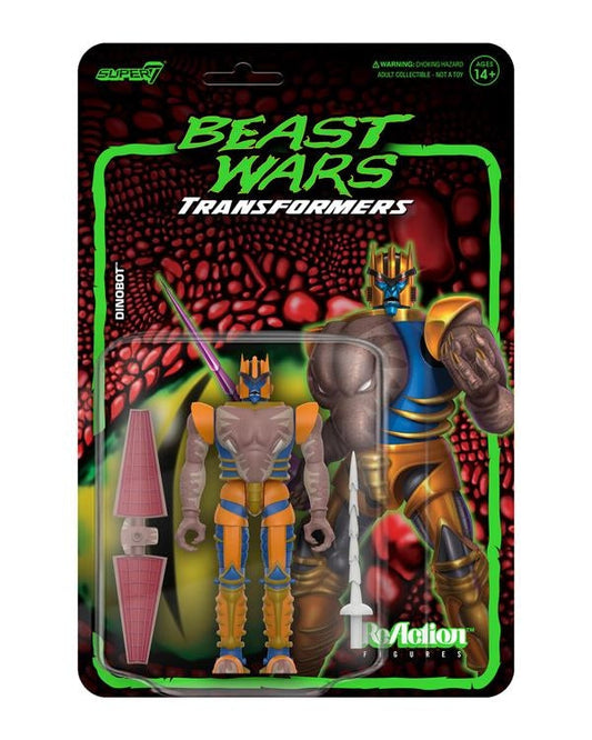 Super7 ReAction Figures - Transformers: Beast Wars - Wave 7 - Dinobot Action Figure (82248)