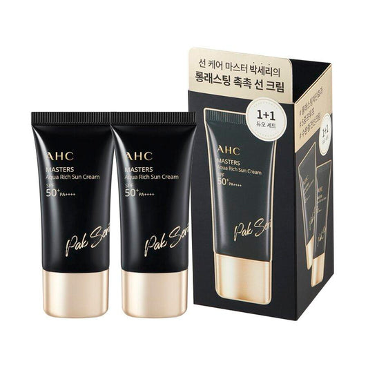 AHC Masters Aqua Rich Sun Cream 1+1 Duo Set (Collaboration with Pak Seri)