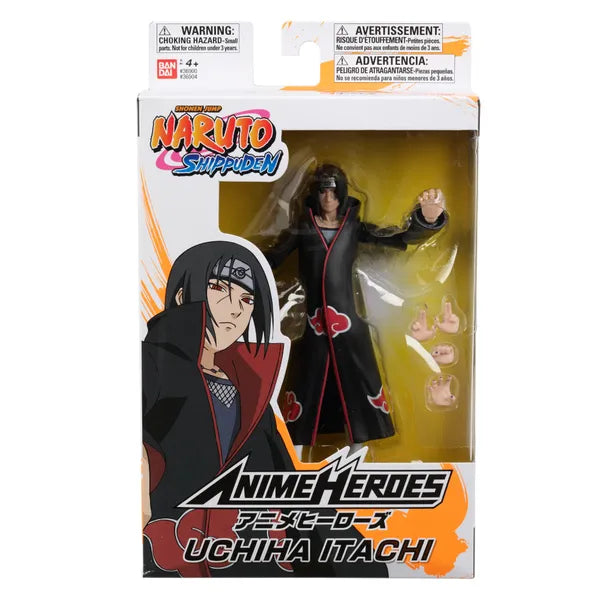 Bandai - Anime Heroes - Naruto Shippuden - Itachi Uchiha Action Figure (36904)